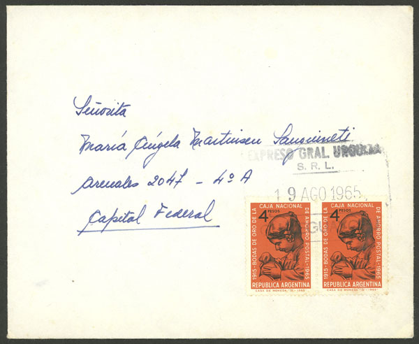 Lot 1379 - Argentina postal history - Guillermo Jalil - Philatino Auction # 2242 ARGENTINA: Lot 1379 - Argentina postal history - Guillermo Jalil - Philatino Auction # 2242 ARGENTINA: