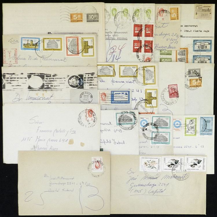 Lot 1395 - Argentina postal history - Guillermo Jalil - Philatino Auction # 2242 ARGENTINA: Lot 1395 - Argentina postal history - Guillermo Jalil - Philatino Auction # 2242 ARGENTINA: