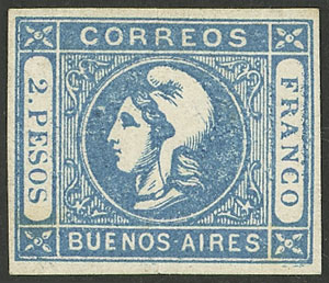 Lot 38 - Argentina cabecitas - Guillermo Jalil - Philatino Auction # 2242 ARGENTINA: Lot 38 - Argentina cabecitas - Guillermo Jalil - Philatino Auction # 2242 ARGENTINA: