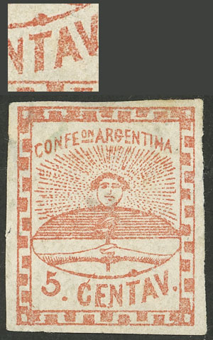 Lot 53 - Argentina confederation -  Guillermo Jalil - Philatino Auction # 2242 ARGENTINA: 