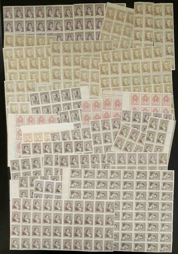 Lot 1412 - Argentina lots -  Guillermo Jalil - Philatino Auction # 2242 ARGENTINA: 