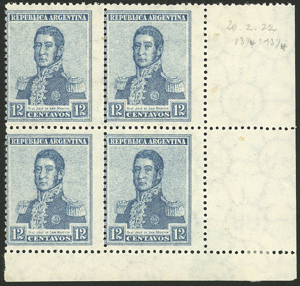 Lot 358 - Argentina general issues -  Guillermo Jalil - Philatino Auction # 2242 ARGENTINA: 