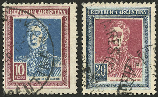 Lot 368 - Argentina general issues -  Guillermo Jalil - Philatino Auction # 2242 ARGENTINA: 
