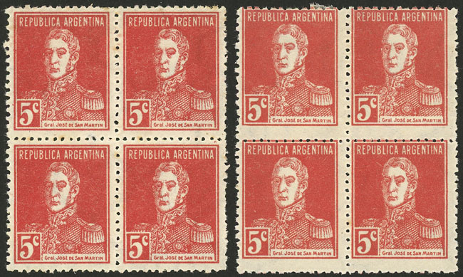 Lot 390 - Argentina general issues - Guillermo Jalil - Philatino Auction # 2242 ARGENTINA: Lot 390 - Argentina general issues - Guillermo Jalil - Philatino Auction # 2242 ARGENTINA: