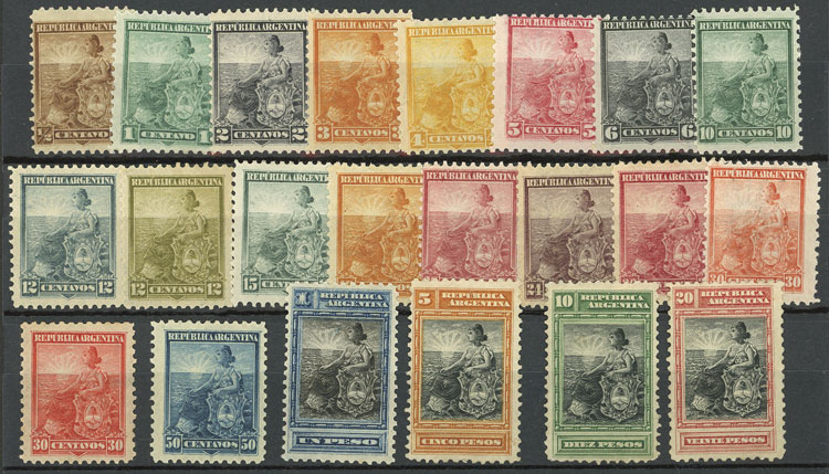 Lot 230 - Argentina general issues -  Guillermo Jalil - Philatino Auction # 2242 ARGENTINA: 