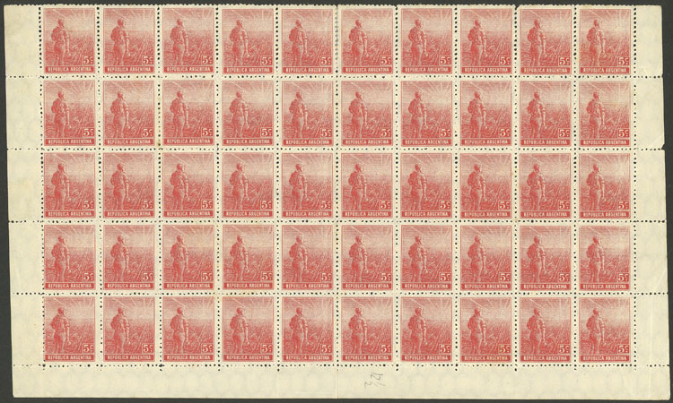 Lot 291 - Argentina general issues -  Guillermo Jalil - Philatino Auction # 2242 ARGENTINA: 