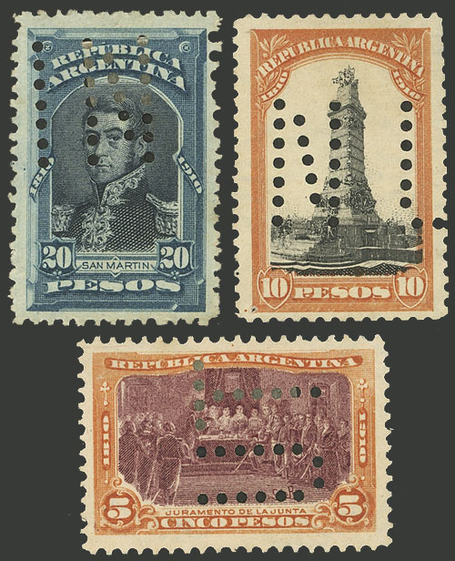 Lot 277 - Argentina general issues -  Guillermo Jalil - Philatino Auction # 2242 ARGENTINA: 