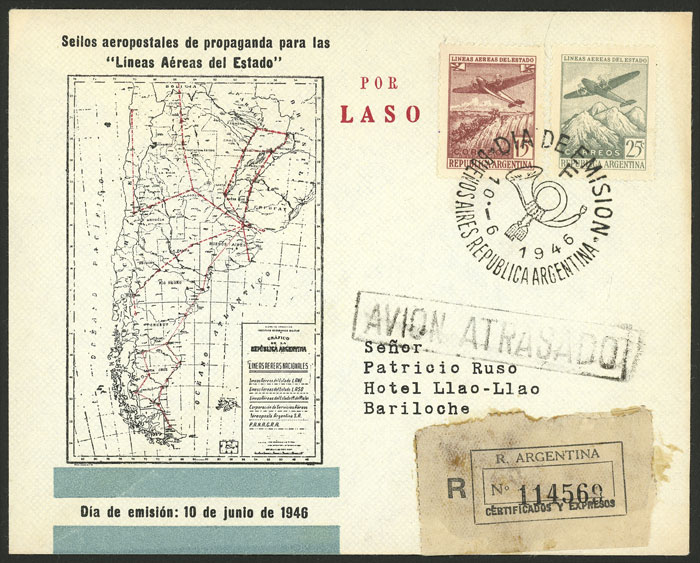 Lot 1362 - Argentina postal history - Guillermo Jalil - Philatino Auction # 2242 ARGENTINA: Lot 1362 - Argentina postal history - Guillermo Jalil - Philatino Auction # 2242 ARGENTINA:
