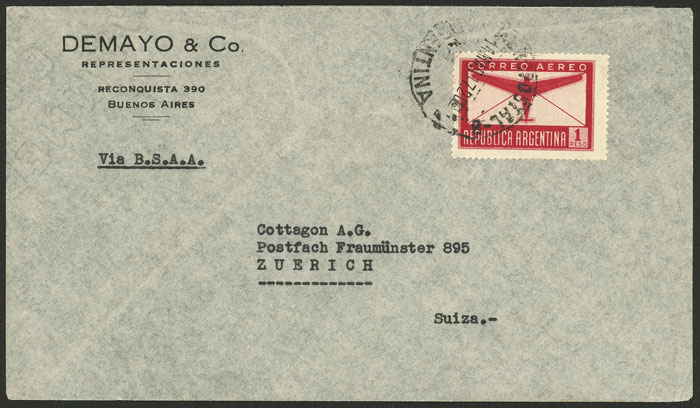 Lot 1365 - Argentina postal history - Guillermo Jalil - Philatino Auction # 2242 ARGENTINA: Lot 1365 - Argentina postal history - Guillermo Jalil - Philatino Auction # 2242 ARGENTINA: