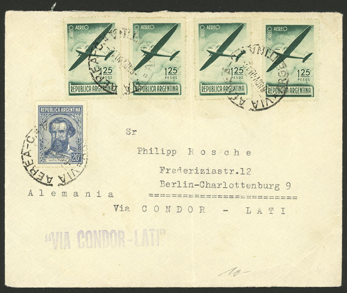 Lot 1359 - Argentina postal history - Guillermo Jalil - Philatino Auction # 2242 ARGENTINA: Lot 1359 - Argentina postal history - Guillermo Jalil - Philatino Auction # 2242 ARGENTINA: