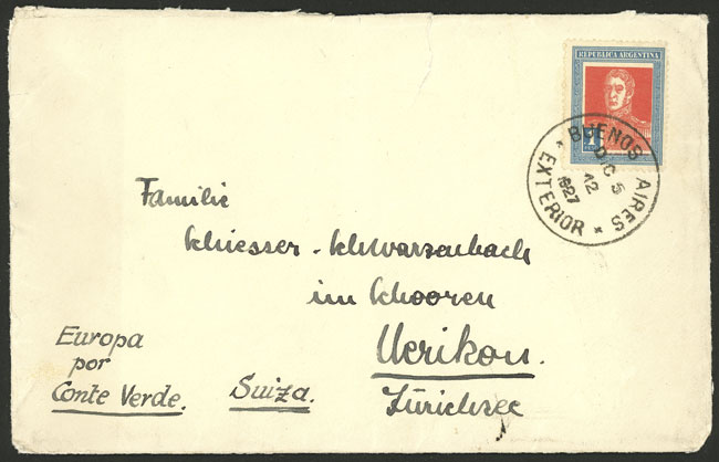 Lot 1344 - Argentina postal history - Guillermo Jalil - Philatino Auction # 2242 ARGENTINA: Lot 1344 - Argentina postal history - Guillermo Jalil - Philatino Auction # 2242 ARGENTINA: