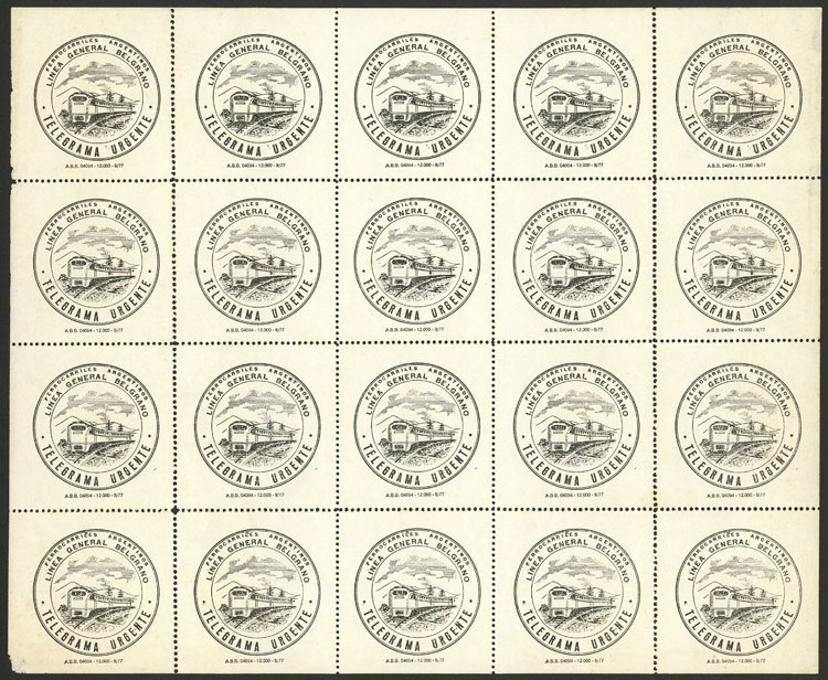 Lot 1192 - Argentina telegraph seals - Guillermo Jalil - Philatino Auction # 2242 ARGENTINA: Lot 1192 - Argentina telegraph seals - Guillermo Jalil - Philatino Auction # 2242 ARGENTINA: