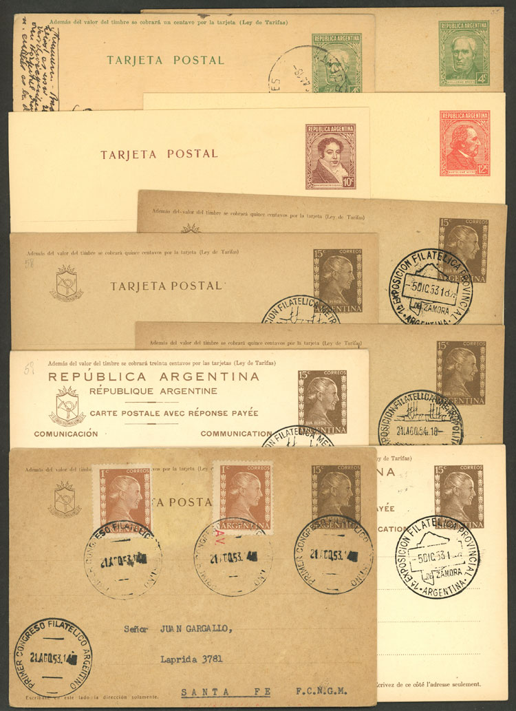 Lot 1330 - Argentina Postal stationery - Guillermo Jalil - Philatino Auction # 2242 ARGENTINA: Lot 1330 - Argentina Postal stationery - Guillermo Jalil - Philatino Auction # 2242 ARGENTINA: