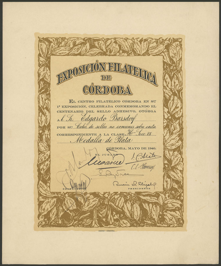 Lot 1421 - Argentina other items -  Guillermo Jalil - Philatino Auction # 2242 ARGENTINA: 