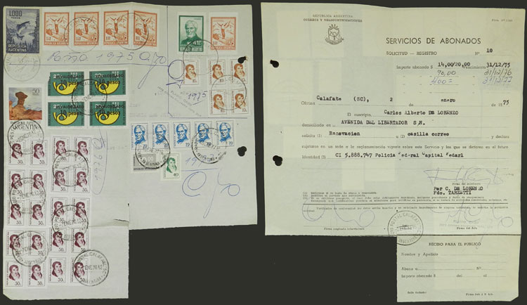 Lot 1388 - Argentina postal history - Guillermo Jalil - Philatino Auction # 2242 ARGENTINA: Lot 1388 - Argentina postal history - Guillermo Jalil - Philatino Auction # 2242 ARGENTINA: