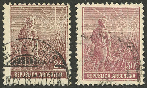 Lot 296 - Argentina general issues -  Guillermo Jalil - Philatino Auction # 2242 ARGENTINA: 