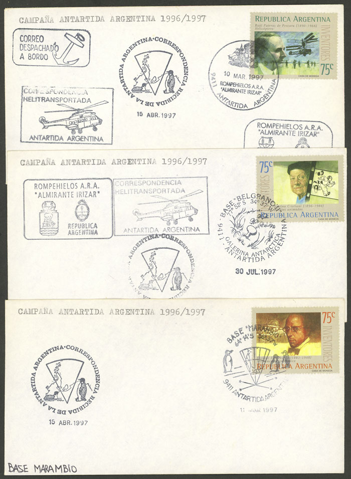 Lot 12 - argentine antarctica postal history - Guillermo Jalil - Philatino Auction # 2242 ARGENTINA: Lot 12 - argentine antarctica postal history - Guillermo Jalil - Philatino Auction # 2242 ARGENTINA: