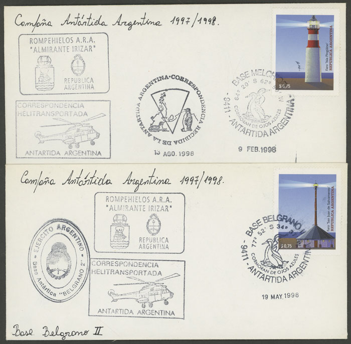 Lot 14 - argentine antarctica postal history - Guillermo Jalil - Philatino Auction # 2242 ARGENTINA: Lot 14 - argentine antarctica postal history - Guillermo Jalil - Philatino Auction # 2242 ARGENTINA: