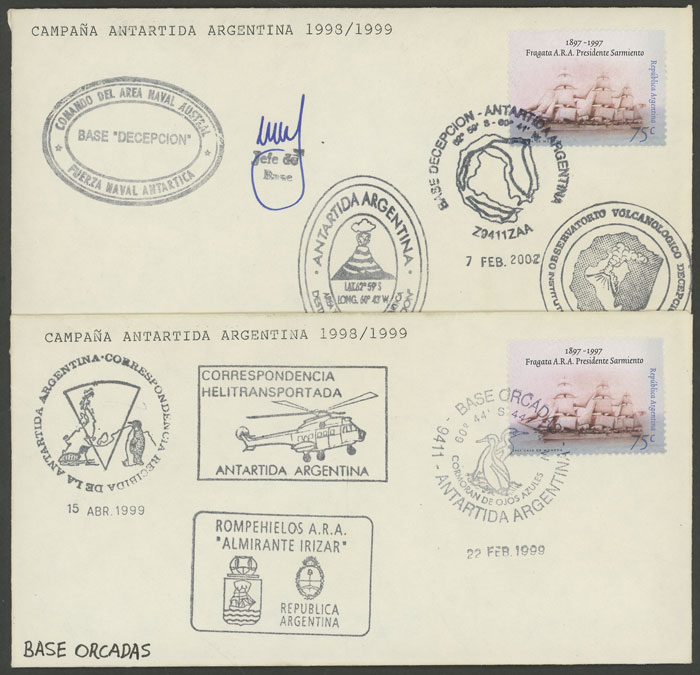 Lot 15 - argentine antarctica postal history - Guillermo Jalil - Philatino Auction # 2242 ARGENTINA: Lot 15 - argentine antarctica postal history - Guillermo Jalil - Philatino Auction # 2242 ARGENTINA: