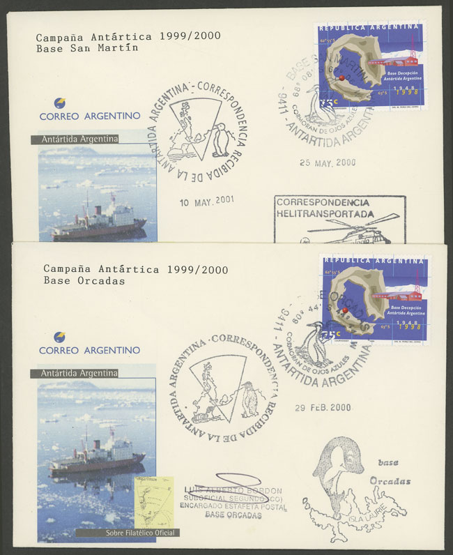 Lot 16 - argentine antarctica postal history - Guillermo Jalil - Philatino Auction # 2242 ARGENTINA: Lot 16 - argentine antarctica postal history - Guillermo Jalil - Philatino Auction # 2242 ARGENTINA: