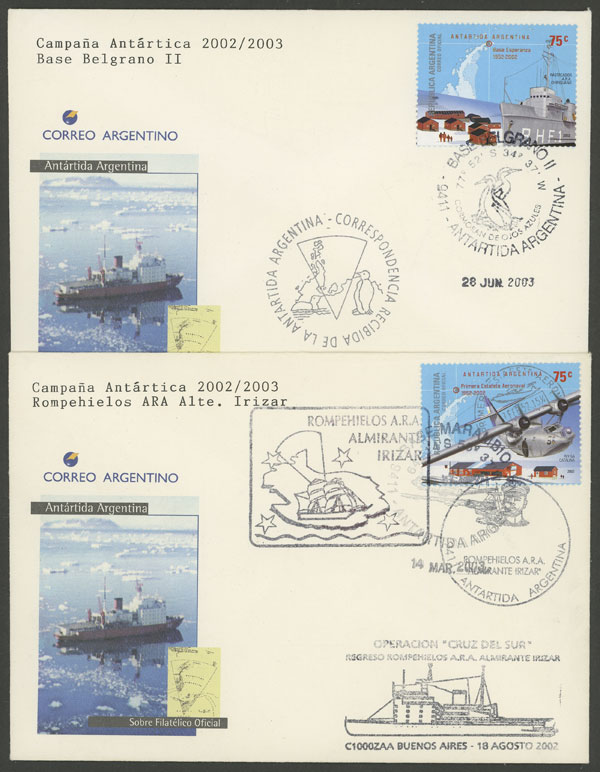 Lot 20 - argentine antarctica postal history - Guillermo Jalil - Philatino Auction # 2242 ARGENTINA: Lot 20 - argentine antarctica postal history - Guillermo Jalil - Philatino Auction # 2242 ARGENTINA: