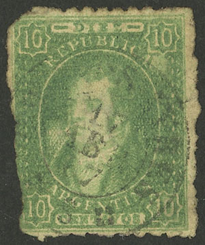 Lot 73 - Argentina rivadavias -  Guillermo Jalil - Philatino Auction # 2242 ARGENTINA: 