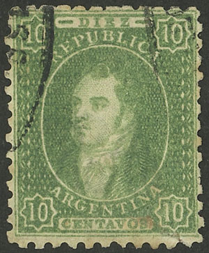Lot 71 - Argentina rivadavias -  Guillermo Jalil - Philatino Auction # 2242 ARGENTINA: 