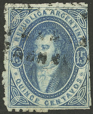 Lot 70 - Argentina rivadavias -  Guillermo Jalil - Philatino Auction # 2242 ARGENTINA: 