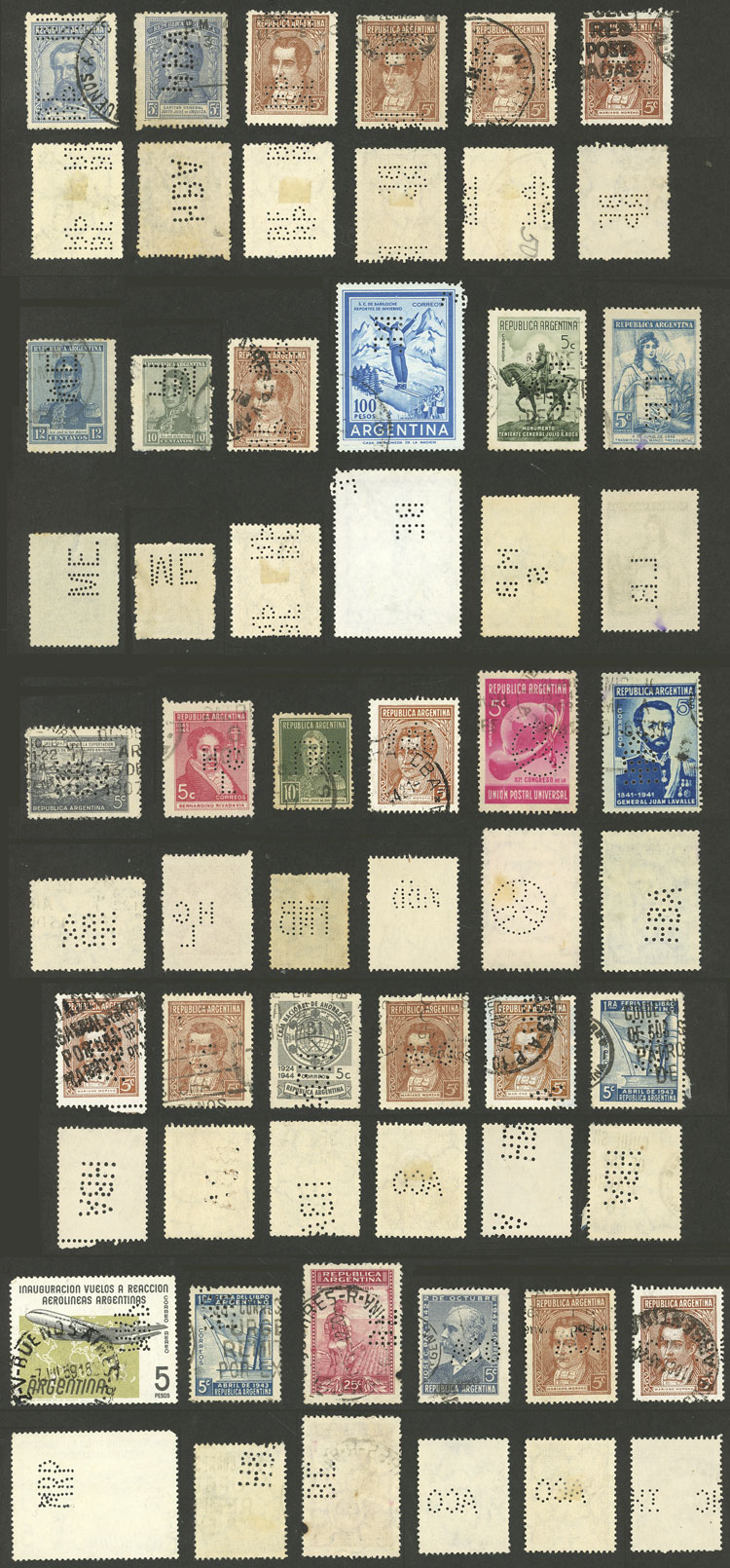Lot 1411 - Argentina lots -  Guillermo Jalil - Philatino Auction # 2242 ARGENTINA: 