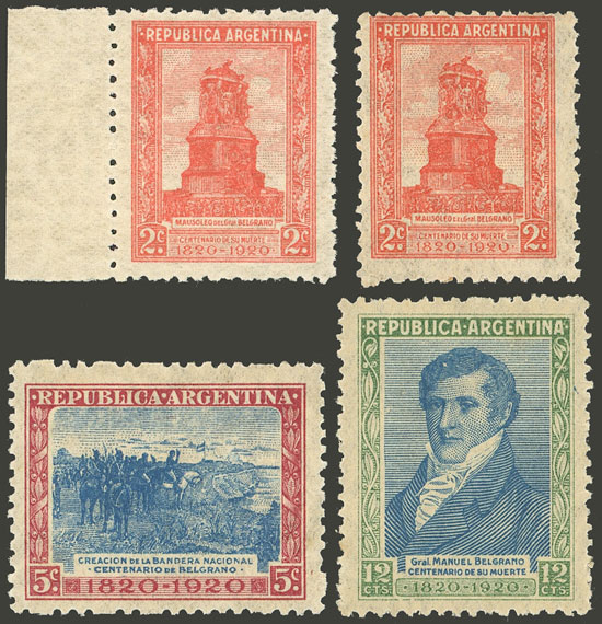 Lot 352 - Argentina general issues -  Guillermo Jalil - Philatino Auction # 2242 ARGENTINA: 