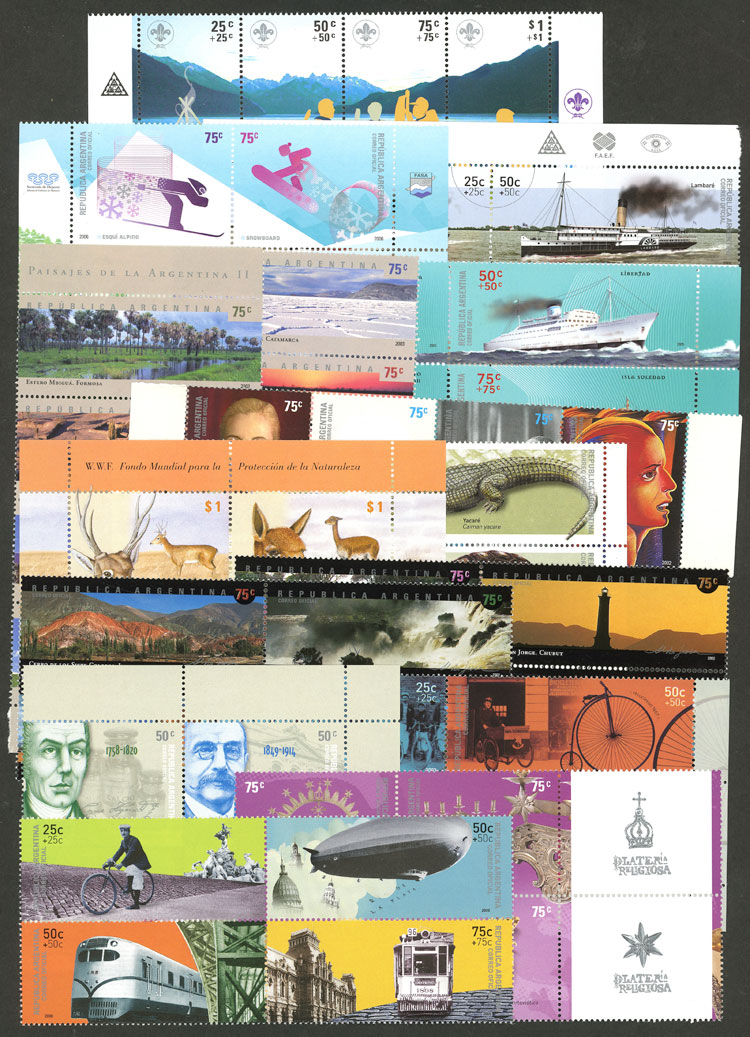 Lot 1420 - Argentina lots -  Guillermo Jalil - Philatino Auction # 2242 ARGENTINA: 