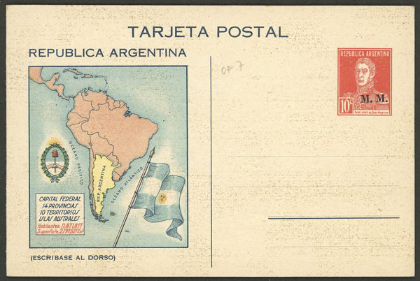 Lot 1327 - Argentina Postal stationery - Guillermo Jalil - Philatino Auction # 2242 ARGENTINA: Lot 1327 - Argentina Postal stationery - Guillermo Jalil - Philatino Auction # 2242 ARGENTINA: