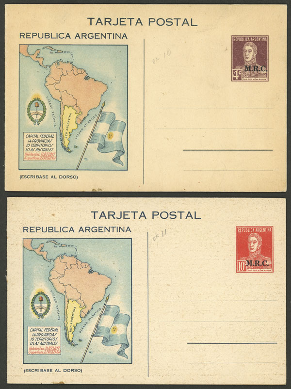 Lot 1328 - Argentina Postal stationery - Guillermo Jalil - Philatino Auction # 2242 ARGENTINA: Lot 1328 - Argentina Postal stationery - Guillermo Jalil - Philatino Auction # 2242 ARGENTINA: