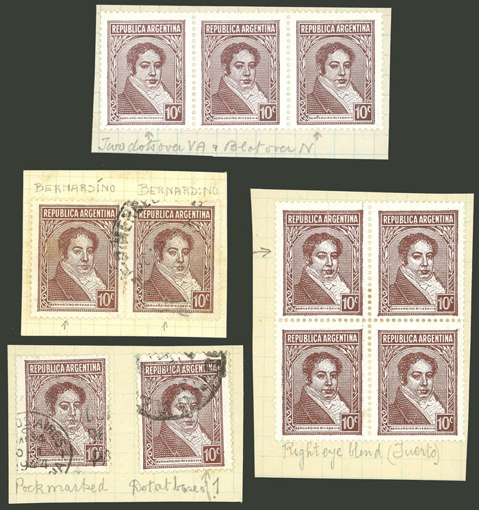 Lot 518 - Argentina general issues -  Guillermo Jalil - Philatino Auction # 2242 ARGENTINA: 