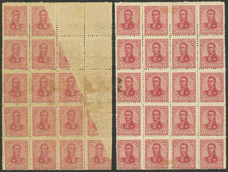 Lot 259 - Argentina general issues - Guillermo Jalil - Philatino Auction # 2242 ARGENTINA: Lot 259 - Argentina general issues - Guillermo Jalil - Philatino Auction # 2242 ARGENTINA: