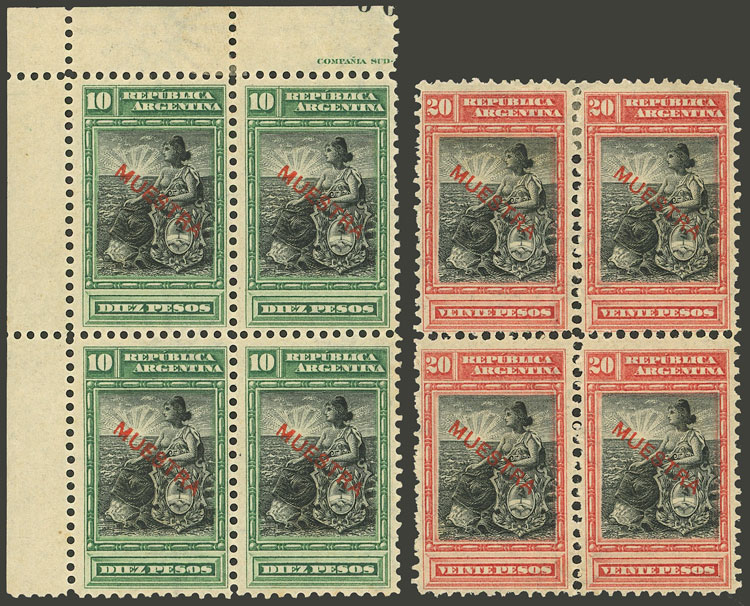 Lot 252 - Argentina general issues - Guillermo Jalil - Philatino Auction # 2242 ARGENTINA: Lot 252 - Argentina general issues - Guillermo Jalil - Philatino Auction # 2242 ARGENTINA:
