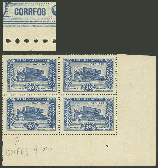 Lot 617 - Argentina general issues - Guillermo Jalil - Philatino Auction # 2242 ARGENTINA: Lot 617 - Argentina general issues - Guillermo Jalil - Philatino Auction # 2242 ARGENTINA:
