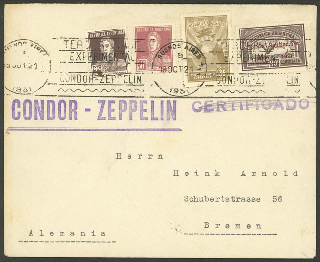 Lot 1341 - Argentina postal history - Guillermo Jalil - Philatino Auction # 2242 ARGENTINA: Lot 1341 - Argentina postal history - Guillermo Jalil - Philatino Auction # 2242 ARGENTINA: