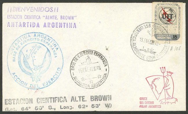 Lot 5 - argentine antarctica postal history - Guillermo Jalil - Philatino Auction # 2242 ARGENTINA: Lot 5 - argentine antarctica postal history - Guillermo Jalil - Philatino Auction # 2242 ARGENTINA: