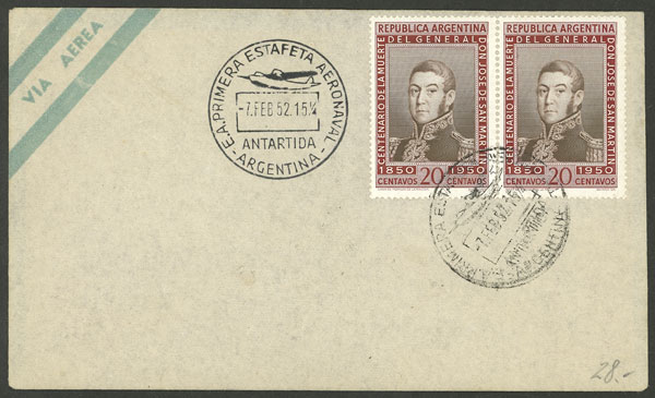 Lot 2 - argentine antarctica postal history - Guillermo Jalil - Philatino Auction # 2242 ARGENTINA: Lot 2 - argentine antarctica postal history - Guillermo Jalil - Philatino Auction # 2242 ARGENTINA: