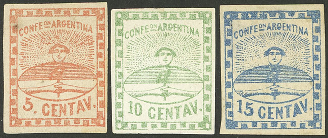 Lot 11 - Argentina confederation - Guillermo Jalil - Philatino Auction # 2243 ARGENTINA: Lot 11 - Argentina confederation - Guillermo Jalil - Philatino Auction # 2243 ARGENTINA: