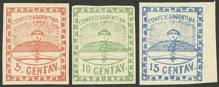 Lot 12 - Argentina confederation - Guillermo Jalil - Philatino Auction # 2243 ARGENTINA: Lot 12 - Argentina confederation - Guillermo Jalil - Philatino Auction # 2243 ARGENTINA: