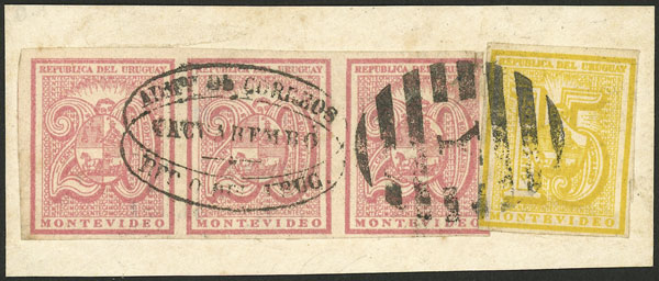 Lot 15 - Uruguay general issues -  Guillermo Jalil - Philatino Auction # 2244 URUGUAY: 102 Special lots!!