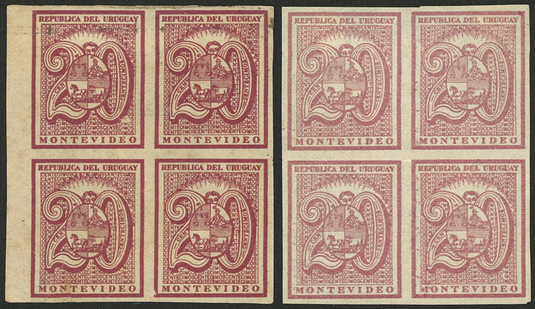 Lot 14 - Uruguay general issues -  Guillermo Jalil - Philatino Auction # 2244 URUGUAY: 102 Special lots!!