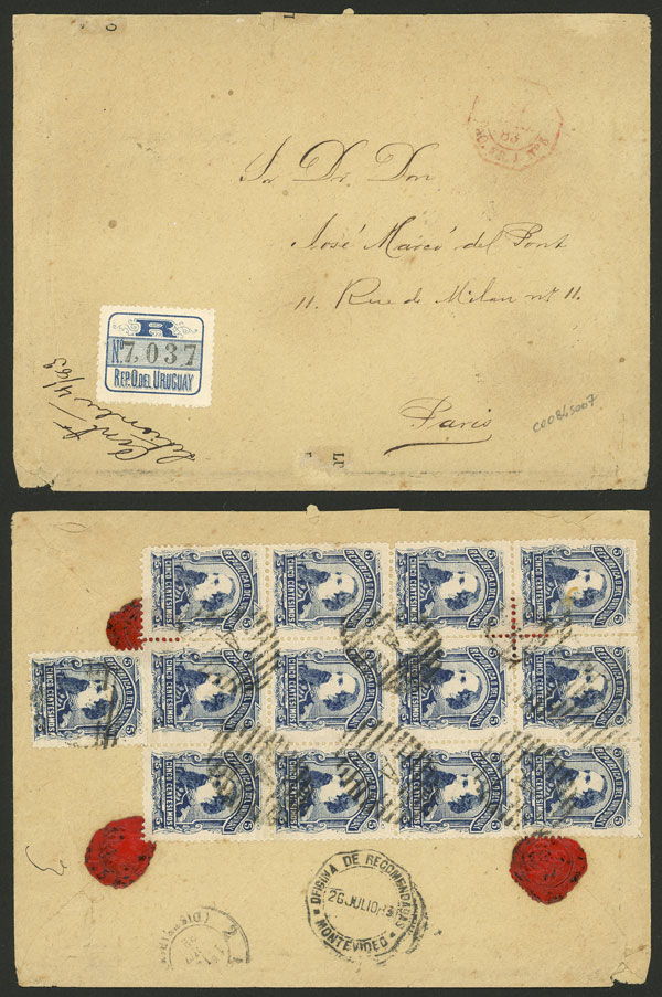 Lot 28 - Uruguay general issues - Guillermo Jalil - Philatino Auction # 2244 URUGUAY: 102 Special lots!! Lot 28 - Uruguay general issues - Guillermo Jalil - Philatino Auction # 2244 URUGUAY: 102 Special lots!!
