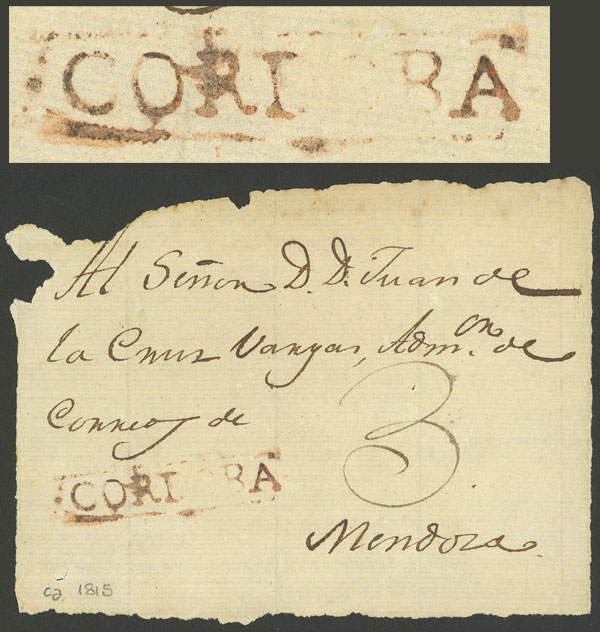 Lot 261 - Argentina POSTAL HISTORY - PREPHILATELY -  Guillermo Jalil - Philatino Auction # 2245 ARGENTINA: Special December auction