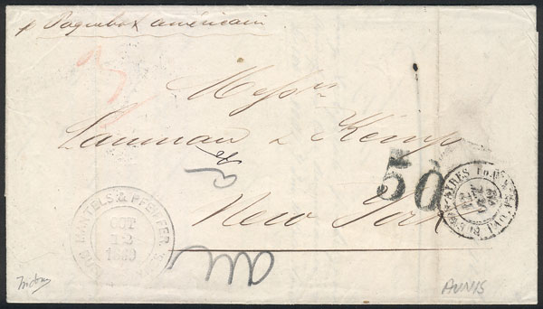 Lot 271 - Argentina postal history -  Guillermo Jalil - Philatino Auction # 2245 ARGENTINA: Special December auction