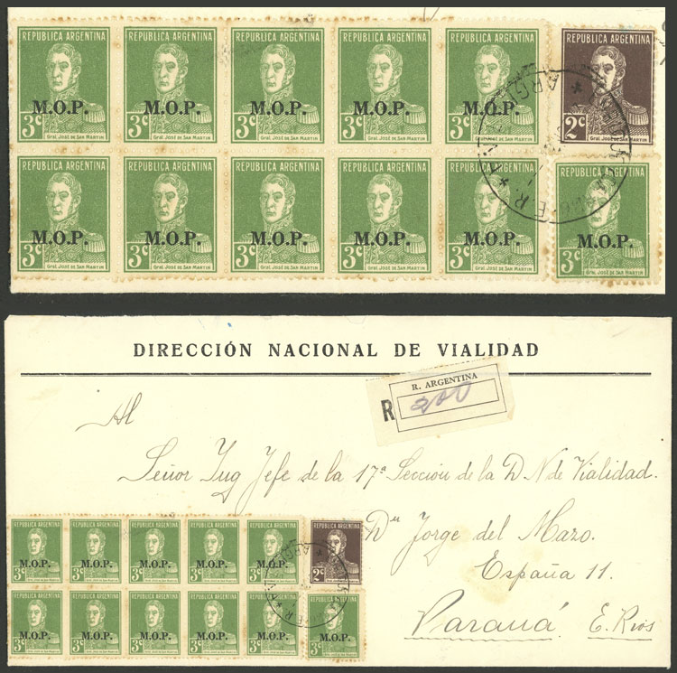 Lot 251 - Argentina official stamps - postal history -  Guillermo Jalil - Philatino Auction # 2245 ARGENTINA: Special December auction