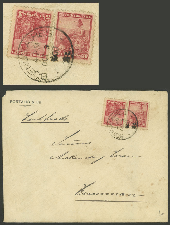 Lot 275 - Argentina postal history -  Guillermo Jalil - Philatino Auction # 2245 ARGENTINA: Special December auction