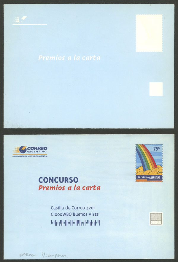 Lot 254 - Argentina Postal stationery -  Guillermo Jalil - Philatino Auction # 2245 ARGENTINA: Special December auction